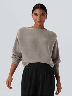 BNWT Boat Neck Batwing Sleeve Casual Sweater